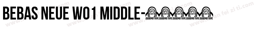 Bebas Neue W01 Middle字体转换